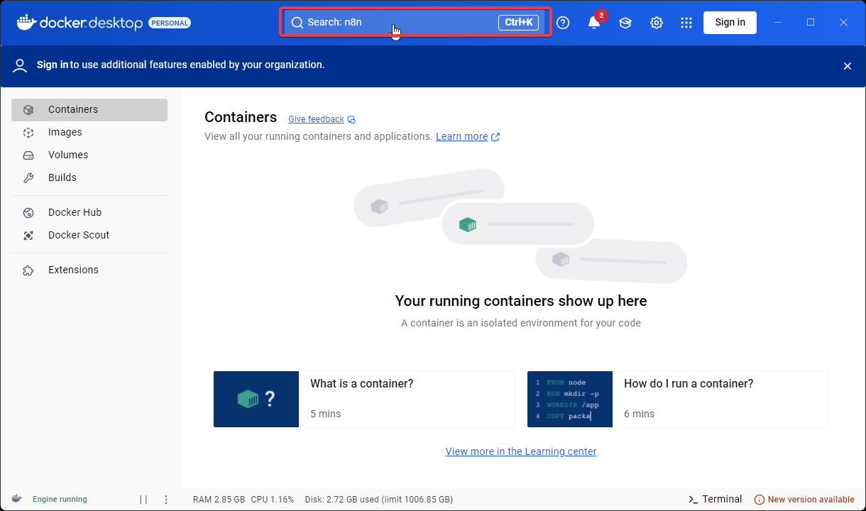 docker-compose 파일 작성 시작